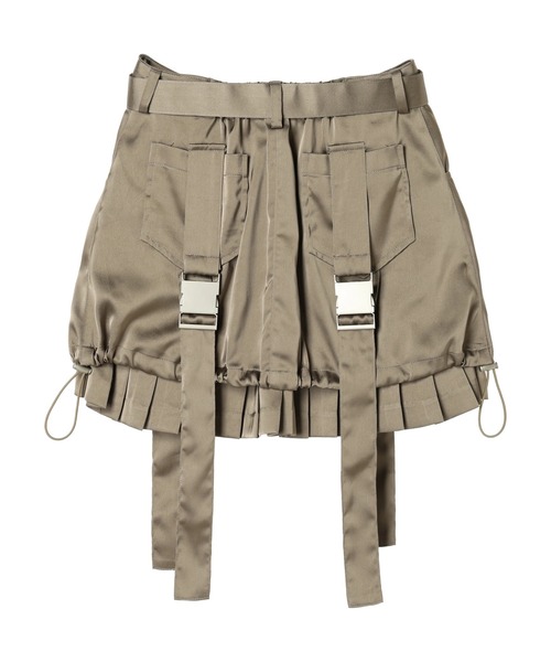 DURAS（デュラス）の「Satin mini skirt（スカート・レディース・ブラック/カーキ・FREE）」の11枚目の写真