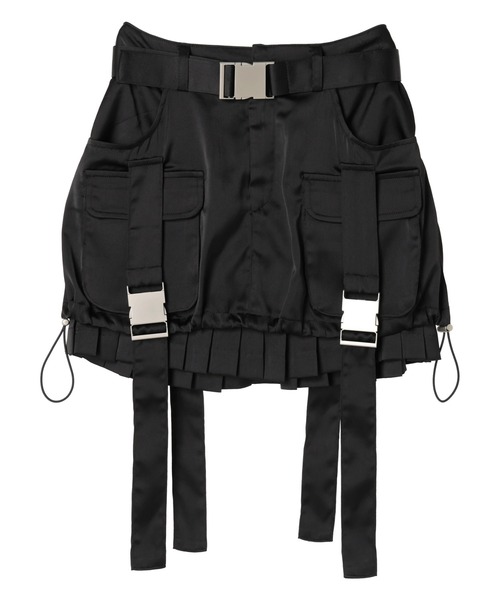 DURAS（デュラス）の「Satin mini skirt（スカート・レディース・ブラック/カーキ・FREE）」の15枚目の写真