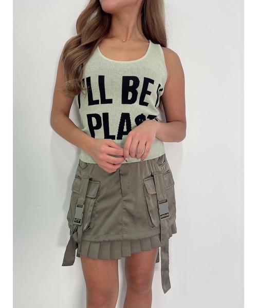 DURAS（デュラス）の「Satin mini skirt（スカート・レディース・ブラック/カーキ・FREE）」の20枚目の写真