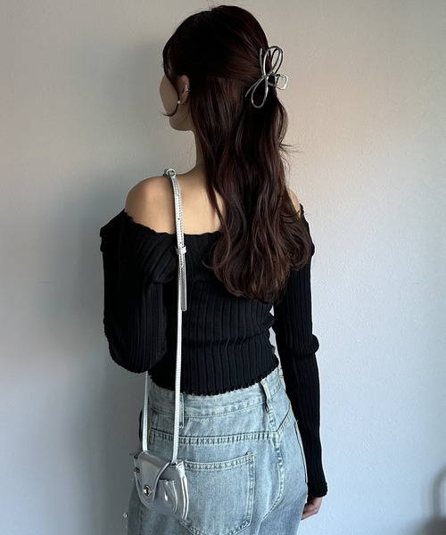 Silly(シリー)の「【コーデのポイントに!】2wayミニショルダーバッグ(ショルダーバッグ・レディース・ブラック/シルバー・FREE)」の6枚目の写真