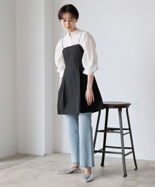 LOWRYS FARM（ローリーズファーム）の「マシンウォッシャブルシャツ　991733（シャツ/ブラウス・レディース・ブラック/カーキ/ブルー/アイボリー・FREE）」の10枚目の写真