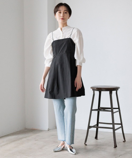 LOWRYS FARM（ローリーズファーム）の「マシンウォッシャブルシャツ　991733（シャツ/ブラウス・レディース・ブラック/カーキ/ブルー/アイボリー・FREE）」の9枚目の写真