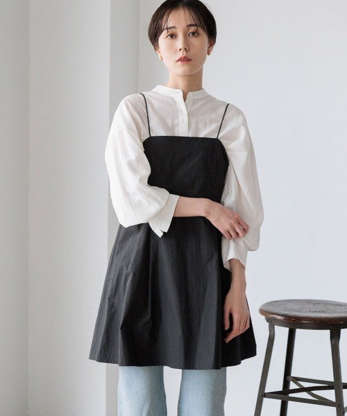 LOWRYS FARM（ローリーズファーム）の「マシンウォッシャブルシャツ　991733（シャツ/ブラウス・レディース・ブラック/カーキ/ブルー/アイボリー・FREE）」の7枚目の写真