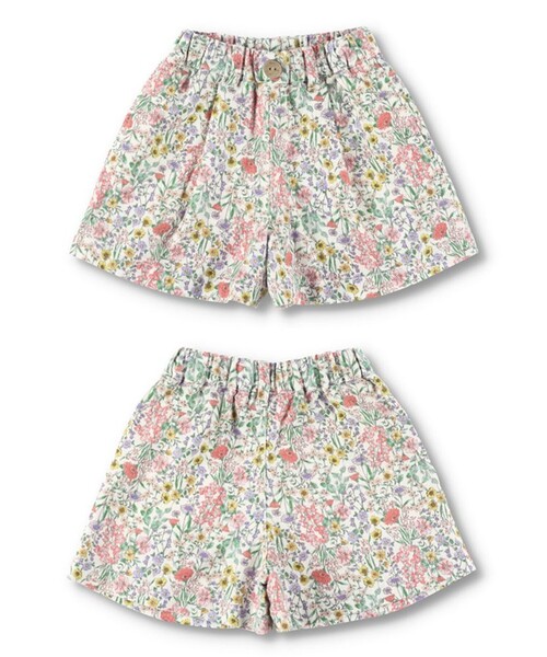 BRANSHES（ブランシェス）の「【爽パン / 綿100％】無地/NEW花柄/ひまわり柄/レモン柄パナマ織りショートパンツ（その他パンツ・キッズ・アイボリー/ピンク/サックスブルー/オフホワイト/イエロー/ブラック・130/140/150/160/90/100/110/120）」の17枚目の写真