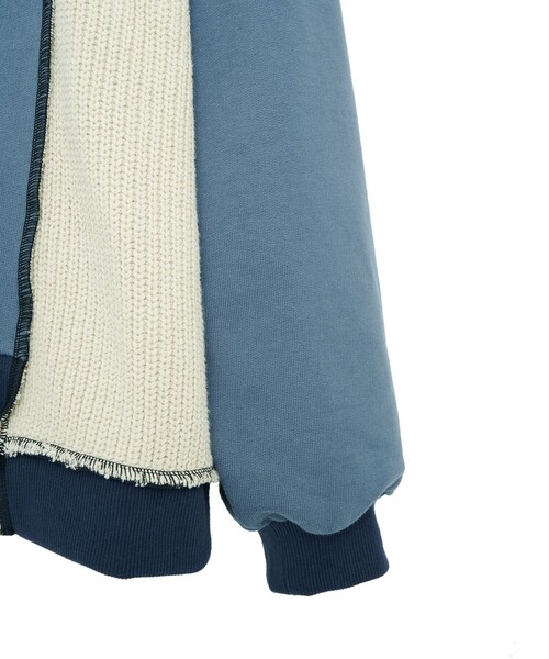 PUBLIC TOKYO（パブリックトウキョウ）の「ドッキングアウトニットスウェット（スウェット・メンズ・ブルー/ブラック・FREE）」の4枚目の写真