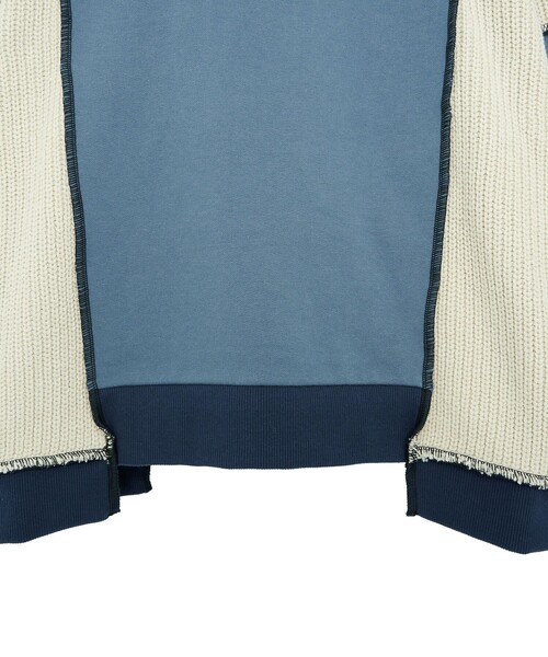 PUBLIC TOKYO（パブリックトウキョウ）の「ドッキングアウトニットスウェット（スウェット・メンズ・ブルー/ブラック・FREE）」の5枚目の写真