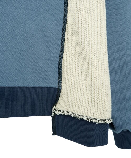 PUBLIC TOKYO（パブリックトウキョウ）の「ドッキングアウトニットスウェット（スウェット・メンズ・ブルー/ブラック・FREE）」の6枚目の写真