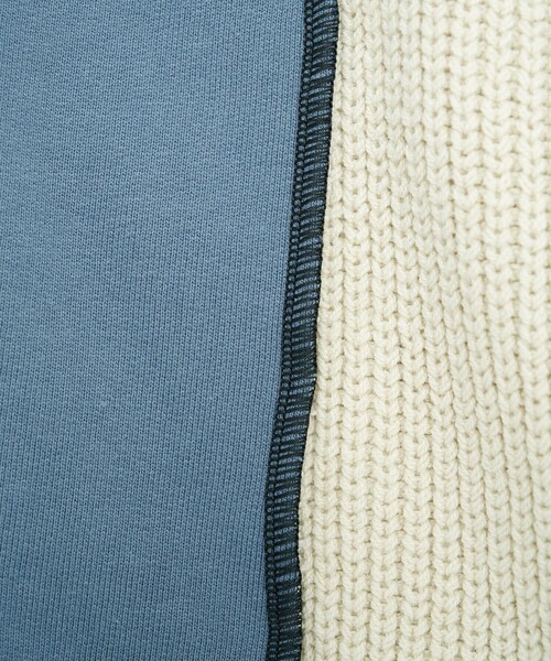 PUBLIC TOKYO（パブリックトウキョウ）の「ドッキングアウトニットスウェット（スウェット・メンズ・ブルー/ブラック・FREE）」の7枚目の写真