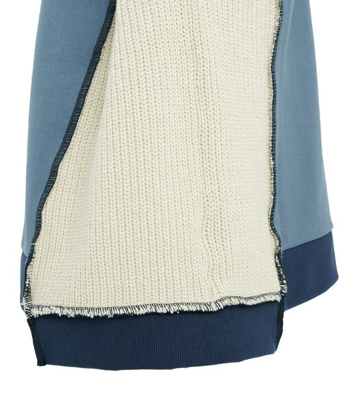 PUBLIC TOKYO（パブリックトウキョウ）の「ドッキングアウトニットスウェット（スウェット・メンズ・ブルー/ブラック・FREE）」の9枚目の写真