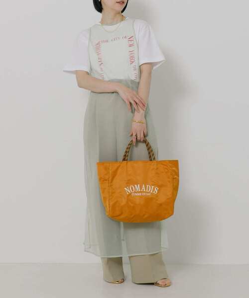 NOMADIS（ノマディス）の「『一部WEB限定カラー』NOMADIS　SAC2 W（トートバッグ・レディース・ブラウン/ピンク/グリーン/ネイビー/イエロー・-）」の9枚目の写真