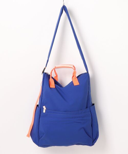 EARTH MADE（アースメイド）の「12POCKET SHOULDER（ショルダーバッグ・レディース・ライトベージュ/カーキ/ブルー/ダークグレー/サンドベージュ/ブラック/ピンク・FREE）」の7枚目の写真