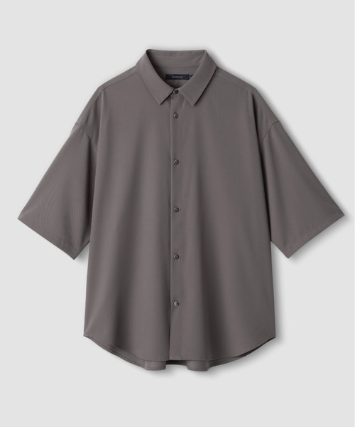 RAGEBLUE(レイジブルー)の「オーバーサイズ/ラグイージークリーンシャツSS/【LUXURY+EASY】CLEAN SHORT SLEEVE SHIRTS(シャツ/ブラウス・メンズ・グレー/ブラウン系その他/ブラック/ホワイト/ライトブルー・LARGE/MEDIUM/SMALL)」の4枚目の写真