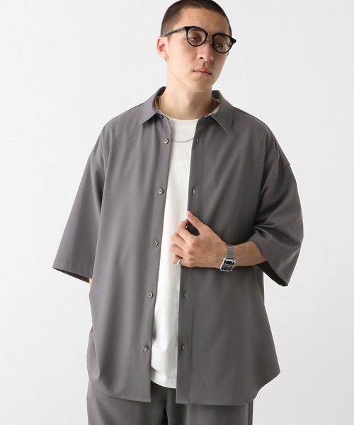 RAGEBLUE(レイジブルー)の「オーバーサイズ/ラグイージークリーンシャツSS/【LUXURY+EASY】CLEAN SHORT SLEEVE SHIRTS(シャツ/ブラウス・メンズ・グレー/ブラウン系その他/ブラック/ホワイト/ライトブルー・LARGE/MEDIUM/SMALL)」の20枚目の写真