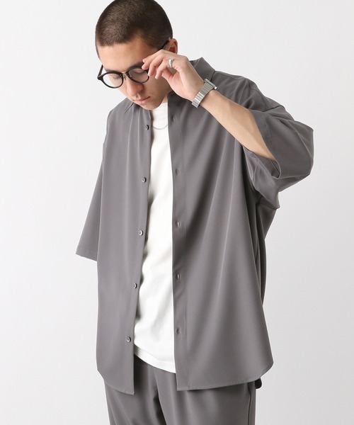 RAGEBLUE(レイジブルー)の「オーバーサイズ/ラグイージークリーンシャツSS/【LUXURY+EASY】CLEAN SHORT SLEEVE SHIRTS(シャツ/ブラウス・メンズ・グレー/ブラウン系その他/ブラック/ホワイト/ライトブルー・LARGE/MEDIUM/SMALL)」の21枚目の写真