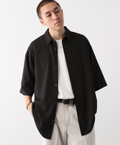 RAGEBLUE(レイジブルー)の「オーバーサイズ/ラグイージークリーンシャツSS/【LUXURY+EASY】CLEAN SHORT SLEEVE SHIRTS(シャツ/ブラウス・メンズ・グレー/ブラウン系その他/ブラック/ホワイト/ライトブルー・LARGE/MEDIUM/SMALL)」の15枚目の写真