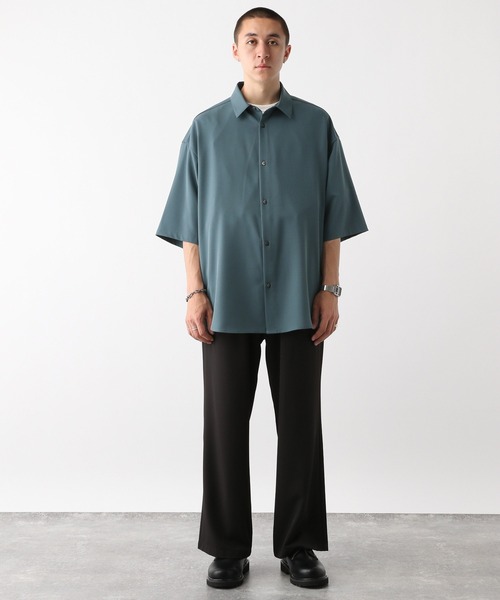 RAGEBLUE(レイジブルー)の「オーバーサイズ/ラグイージークリーンシャツSS/【LUXURY+EASY】CLEAN SHORT SLEEVE SHIRTS(シャツ/ブラウス・メンズ・グレー/ブラウン系その他/ブラック/ホワイト/ライトブルー・LARGE/MEDIUM/SMALL)」の7枚目の写真