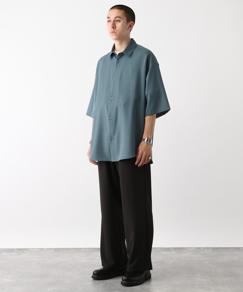 RAGEBLUE(レイジブルー)の「オーバーサイズ/ラグイージークリーンシャツSS/【LUXURY+EASY】CLEAN SHORT SLEEVE SHIRTS(シャツ/ブラウス・メンズ・グレー/ブラウン系その他/ブラック/ホワイト/ライトブルー・LARGE/MEDIUM/SMALL)」の8枚目の写真