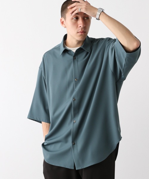 黒猫　JOURNAL STANDARD レイジブルー　シャツ セール】BIGシルエット/ルーズオンブレチェックシャツ（シャツ