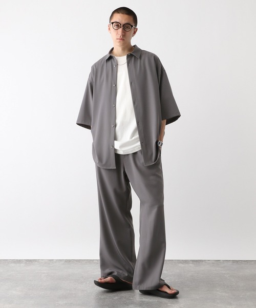 RAGEBLUE(レイジブルー)の「オーバーサイズ/ラグイージークリーンシャツSS/【LUXURY+EASY】CLEAN SHORT SLEEVE SHIRTS(シャツ/ブラウス・メンズ・グレー/ブラウン系その他/ブラック/ホワイト/ライトブルー・LARGE/MEDIUM/SMALL)」の19枚目の写真