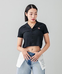 X-girl | OPEN COLLAR COMPACT SHIRT(シャツ/ブラウス)