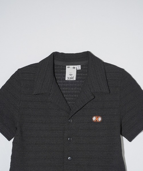 X-girl(エックスガール)の「OPEN COLLAR COMPACT SHIRT(シャツ/ブラウス・レディース・ブラック/ライトブルー/ホワイト・S/M)」の16枚目の写真