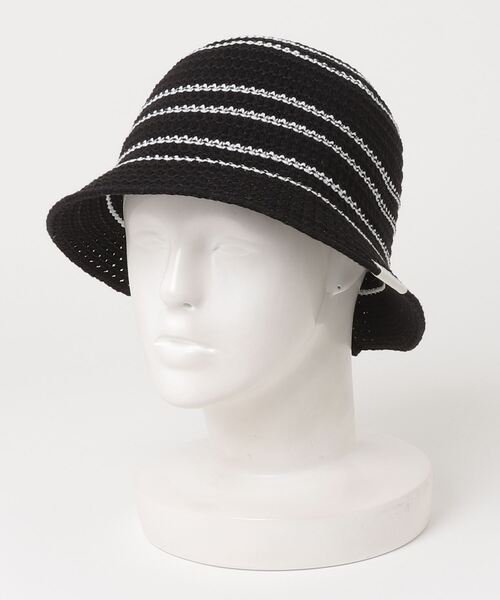 FRUIT OF THE LOOM（フルーツオブザルーム）の「【FRUIT OF THE LOOM】 LINE KNIT BUCKET HAT（ハット・レディース・ブラック/グレー系その他/アイボリー/ベージュ・FREE）」の3枚目の写真