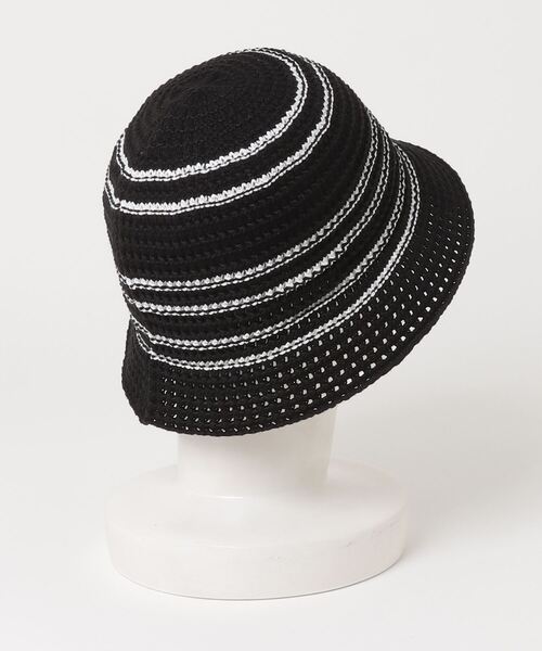 FRUIT OF THE LOOM（フルーツオブザルーム）の「【FRUIT OF THE LOOM】 LINE KNIT BUCKET HAT（ハット・レディース・ブラック/グレー系その他/アイボリー/ベージュ・FREE）」の5枚目の写真
