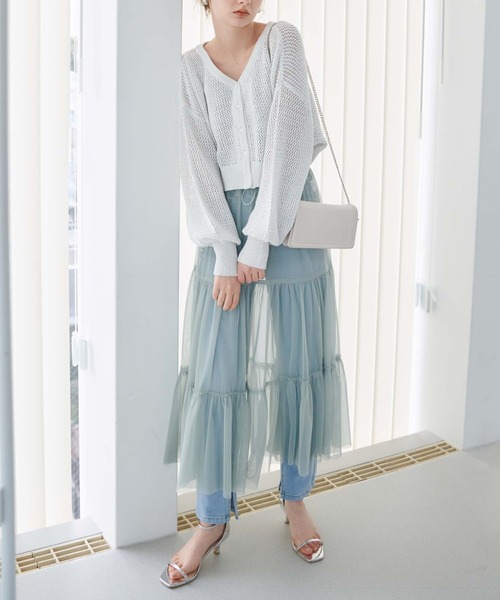 archives(アルシーヴ)の「合皮ミニチェーンバッグ(ショルダーバッグ・レディース・シルバーグレー/アイボリー/ブラック・FREE)」の16枚目の写真