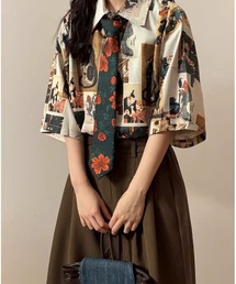 REBALANCE（リバランス）の「レトロ柄 ヴィンテージ風カジュアルネクタイ（ネクタイ）」