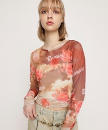 GRAPHICAL SHEER TOPS グラフィカル シアー トップス