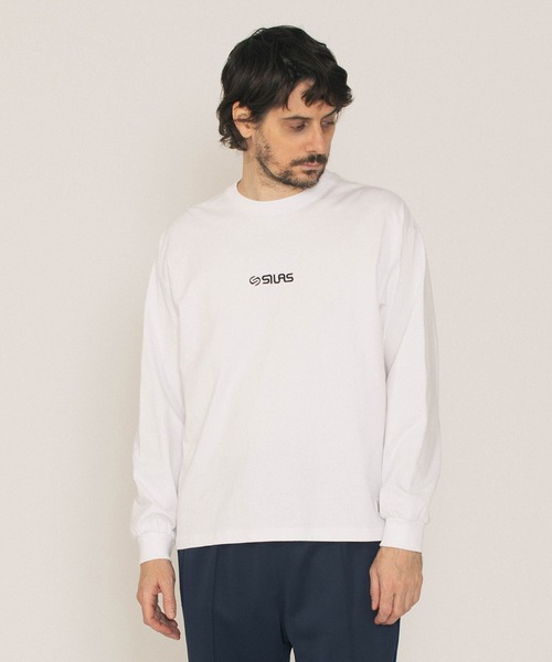 Tシャツ・カットソー BASIC LS T VISCOSE BLEND T-SHIRT SILAS（サイラス）の「BASIC LOGO WIDE L/S TEE（Tシャツ