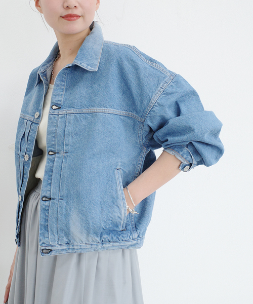 IENA（イエナ）の「【KURO/クロ】DENSE DENIM JACKET デニム