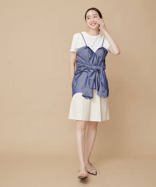 le cercle ADAM ET ROPE'(ルセルクルアダムエロペ)の「2WAYオーバーシャツ(シャツ/ブラウス・レディース・オレンジ系その他2/ブラック系その他2/ブルー系その他6・FREE)」の9枚目の写真