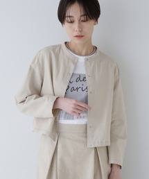 human woman | ◆綿麻シャンブレーブルゾン(ブルゾン)
