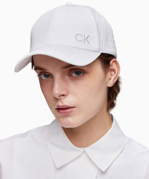 CK モノグラム コットンキャップ
