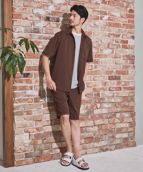 UNION STATION（ユニオンステーション）の「ストレッチカチオンショートパンツ（その他パンツ・メンズ・ライトブルー/ネイビー/ブラウン・M/L/LL）」の17枚目の写真