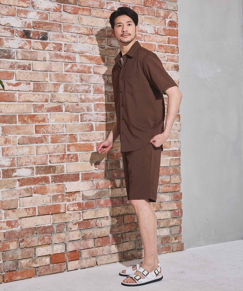 UNION STATION（ユニオンステーション）の「ストレッチカチオンショートパンツ（その他パンツ・メンズ・ライトブルー/ネイビー/ブラウン・M/L/LL）」の18枚目の写真