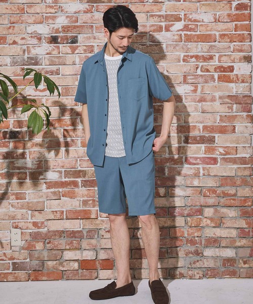【HYDROGEN】(韓国)ストレッチフードショートパンツセットアップ セットアップ サイドライン Tシャツ ショートパンツ 半袖