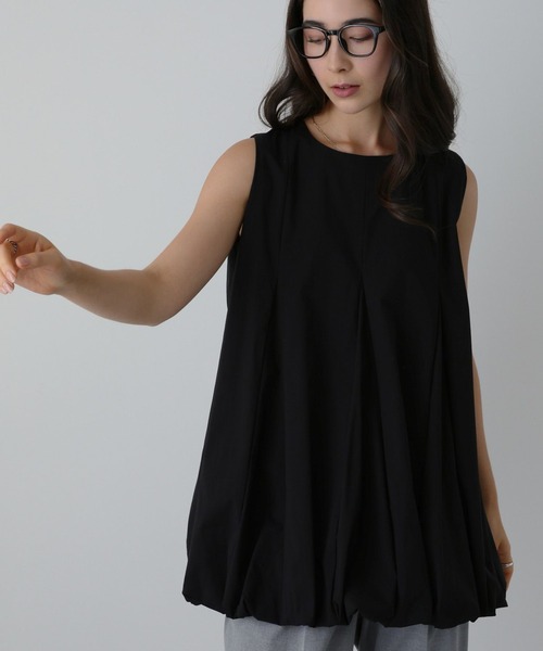 saloon(サルーン)の「SALOON(サルーン)/《再入荷》バックボタンバルーンブラウス【手洗い可】(シャツ/ブラウス・レディース・ブラック/ホワイト/ベージュ・FREE)」の3枚目の写真