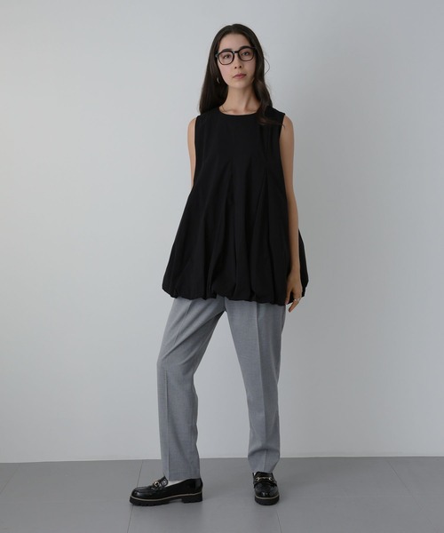 saloon(サルーン)の「SALOON(サルーン)/《再入荷》バックボタンバルーンブラウス【手洗い可】(シャツ/ブラウス・レディース・ブラック/ホワイト/ベージュ・FREE)」の6枚目の写真