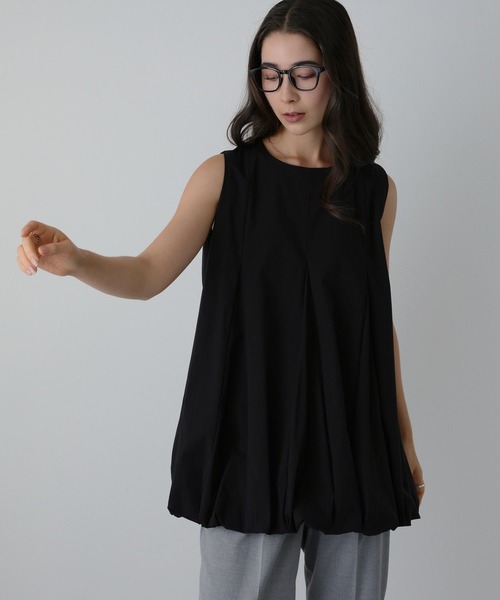 saloon(サルーン)の「SALOON(サルーン)/《再入荷》バックボタンバルーンブラウス【手洗い可】(シャツ/ブラウス・レディース・ブラック/ホワイト/ベージュ・FREE)」の8枚目の写真