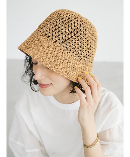 CRAFT STANDARD BOUTIQUE（クラフトスタンダードブティック）の「サーモハット（ハット・レディース・キャメル/ブラック・FREE）」の4枚目の写真