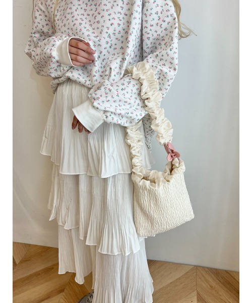 PHILLY（フィリー）の「【PHILLY】プリーツティアードロングスカート（スカート・レディース・ホワイト/ブラック・FREE）」の20枚目の写真