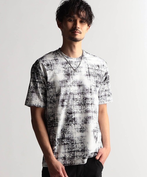 SPORTMAX●KIBBUTZ グラデーション スパンコール半袖Tシャツ 大きいサイズ＞ 選べるロゴデザインTシャツ（吸汗速乾・UVカット