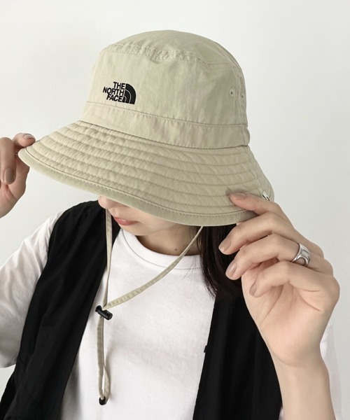 THE NORTH FACE（ザノースフェイス）の「国内未発売 THE NORTH FACE(ザ・ノースフェイス)/吸湿速乾 冷感素材 ナイロンバケットハット サファリハット アドベンチャーハット/STANDARD LT BUCKET HAT（ハット・レディース・ホワイト/ライトベージュ/ブラック・M/L）」の21枚目の写真