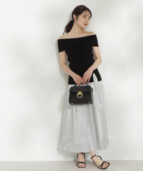 PROPORTION BODY DRESSING(プロポーションボディドレッシング)の「オフショルニット / 1214170508(ニット/セーター・レディース・レッド/グレー/ブラック・FREE)」の8枚目の写真
