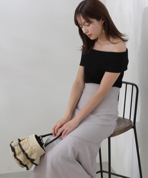 PROPORTION BODY DRESSING(プロポーションボディドレッシング)の「オフショルニット / 1214170508(ニット/セーター・レディース・レッド/グレー/ブラック・FREE)」の11枚目の写真