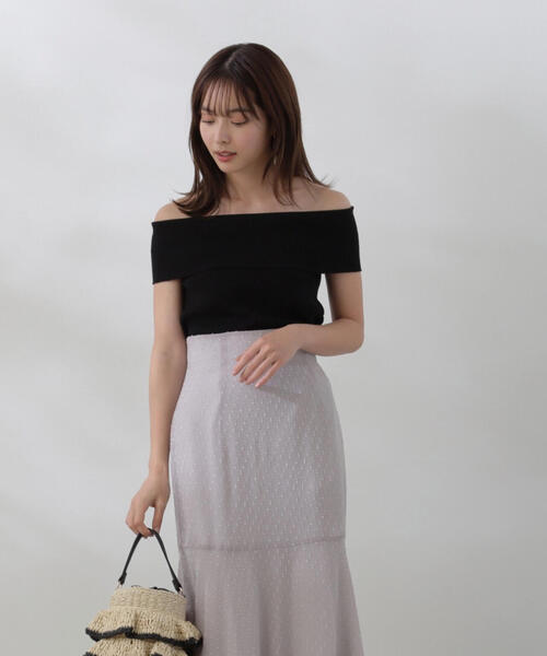 PROPORTION BODY DRESSING(プロポーションボディドレッシング)の「オフショルニット / 1214170508(ニット/セーター・レディース・レッド/グレー/ブラック・FREE)」の12枚目の写真