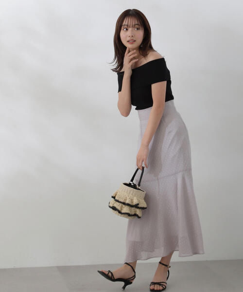 PROPORTION BODY DRESSING(プロポーションボディドレッシング)の「オフショルニット / 1214170508(ニット/セーター・レディース・レッド/グレー/ブラック・FREE)」の13枚目の写真
