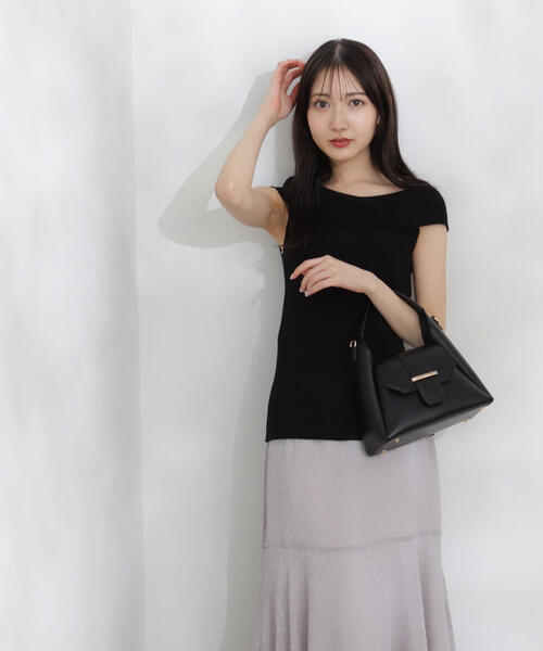 PROPORTION BODY DRESSING(プロポーションボディドレッシング)の「オフショルニット / 1214170508(ニット/セーター・レディース・レッド/グレー/ブラック・FREE)」の18枚目の写真